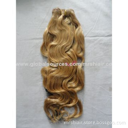 22-inch Piano Color 14/24# Natural Curly Human Hair Weaving